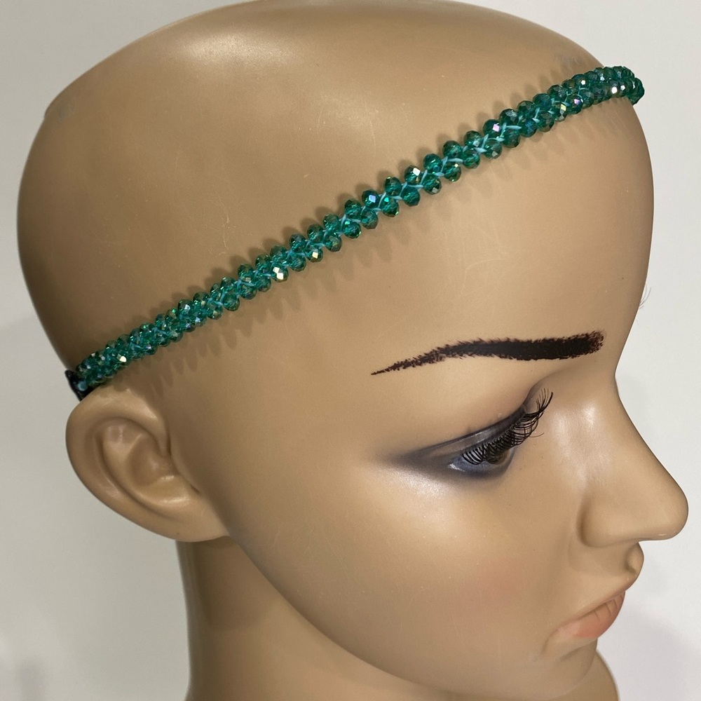 Sparkly Aqua Headband